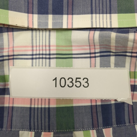 Vineyard‎ Vines Murray Shirt Mens L Plaid Button Down 100% Cotton Long Sleeve - Picture 8 of 8